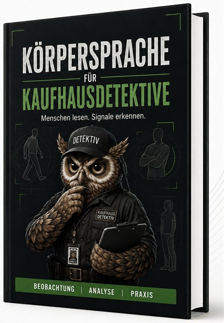 Heft Körpersprache für Kaufhausdetektive